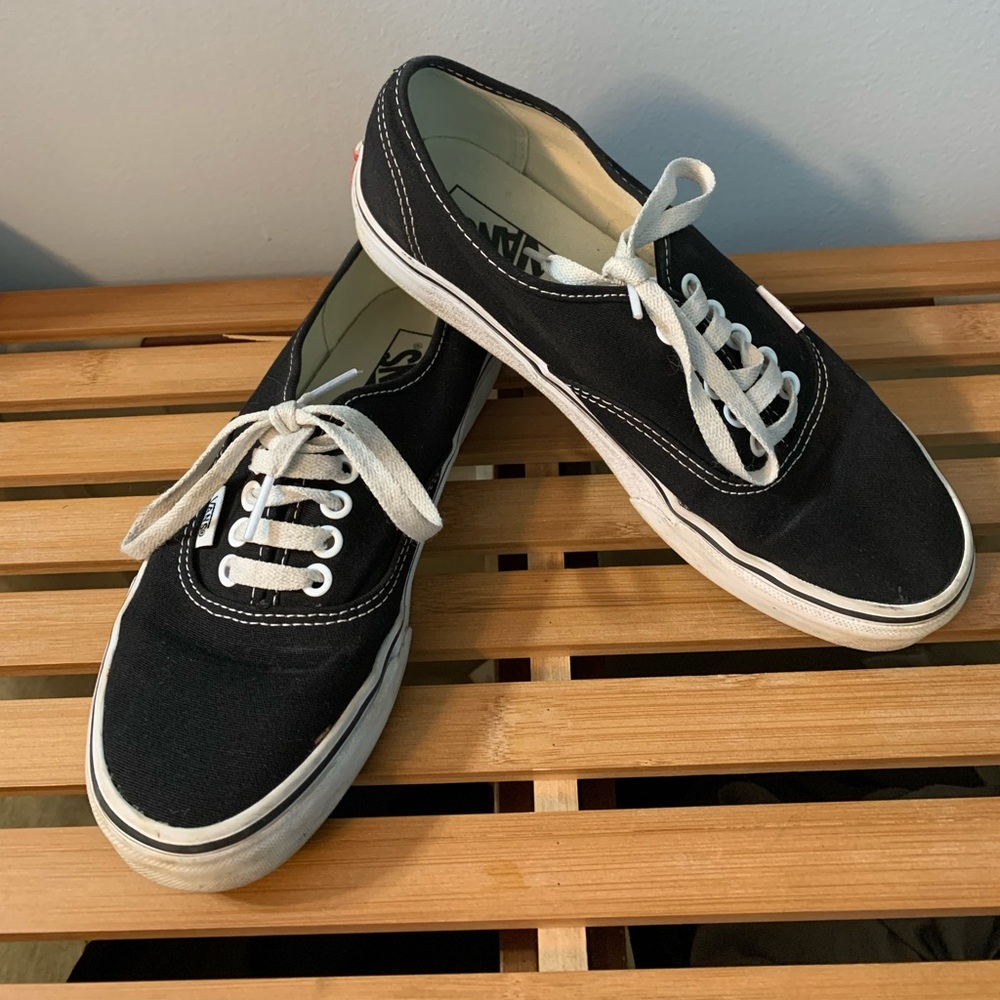 Black vans size 8 classic
